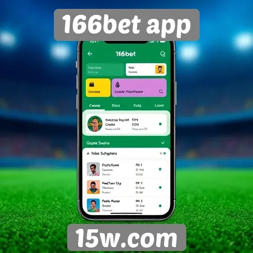 Avaliação da interface do usuário no 166bet app
